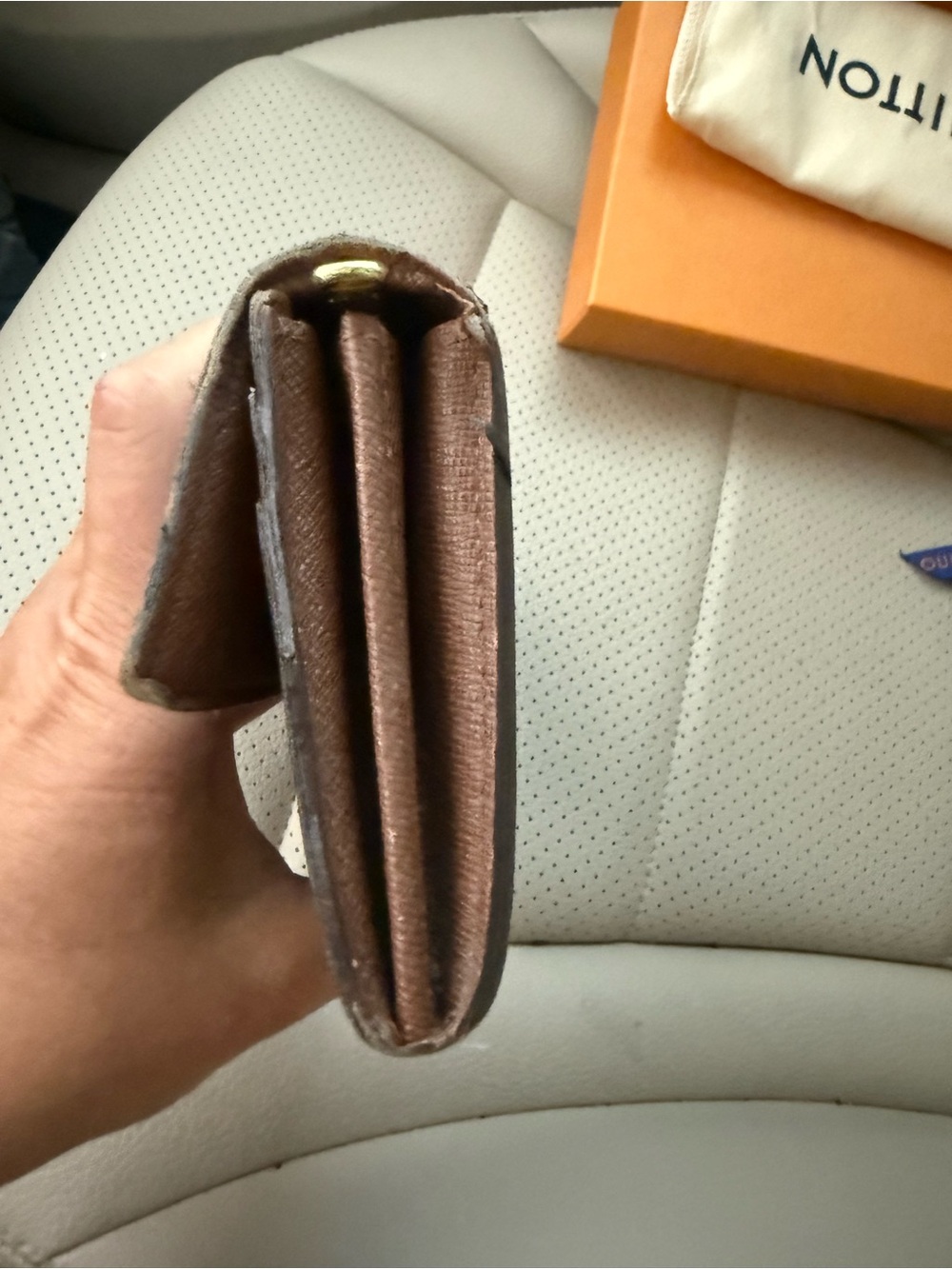 Louis Vuitton Monogram Canvas Long Wallet - Brown and Gold - Picture 12 of 16
